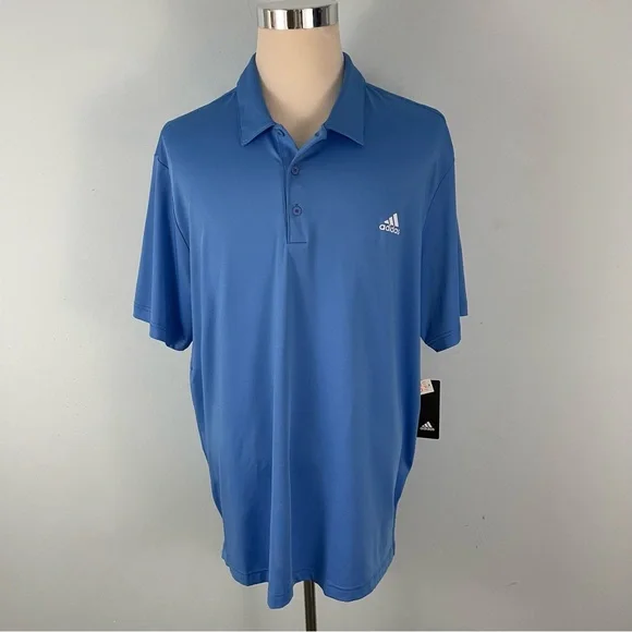 Adidas Mens Shirt XL Red Polo Primegreen Golf Tennis Athletic Lightweight  Casual